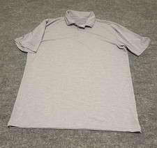 Anetik Men  s L Grey Polo Shirt Ultralight Outdoor Stretch UV 30 UPF Sun Protect