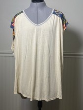Matilda Jane Blouse XL Gentle Breeze Floral Flutter Sleeve