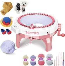 48 Needles Knitting Machines with Row Counter,Smart Knitting Crochet Machine,Wea