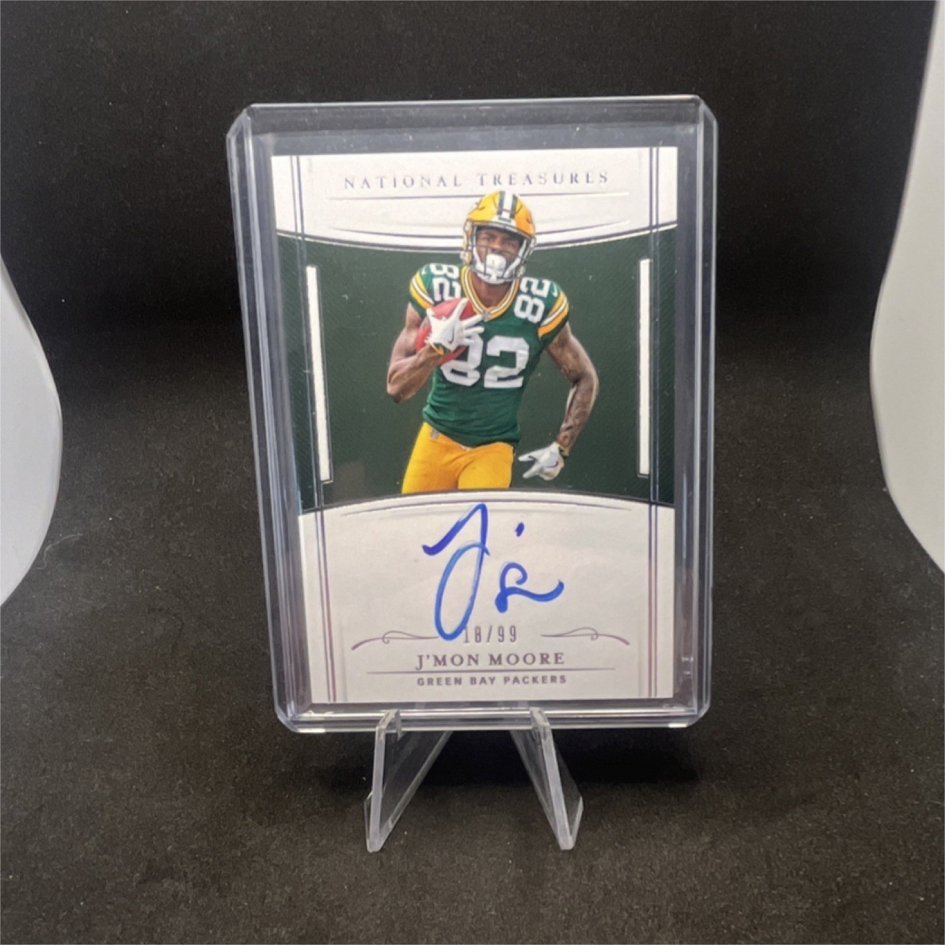 J'Mon Moore Panini National Treasures Rookie Signatures #RSJM Base