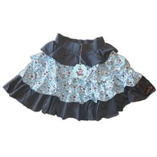 NEW Matilda Jane girl skirt 10 tiered Nina Character Counts grey aqua blue white