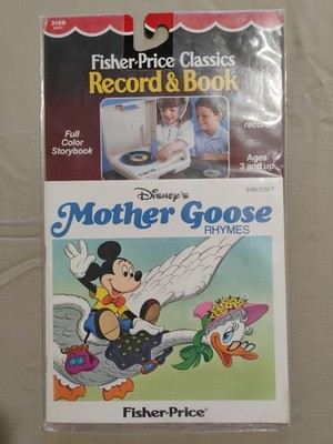 Fisher Price Record & Book 1980 s MOTHER GOOSE RHYMES BRAND NEW in Pkg