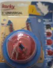  Korky Large 3" Universal Toilet Tank Flapper & Chain 3060 Red NEW