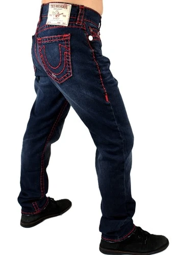 True Religion Men's Rocco Relaxed Skinny Super T Jeans - 109261
