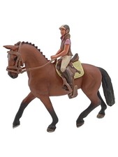 Schleich Reiterin mit Pferd Spielfigur Set braun 14cm