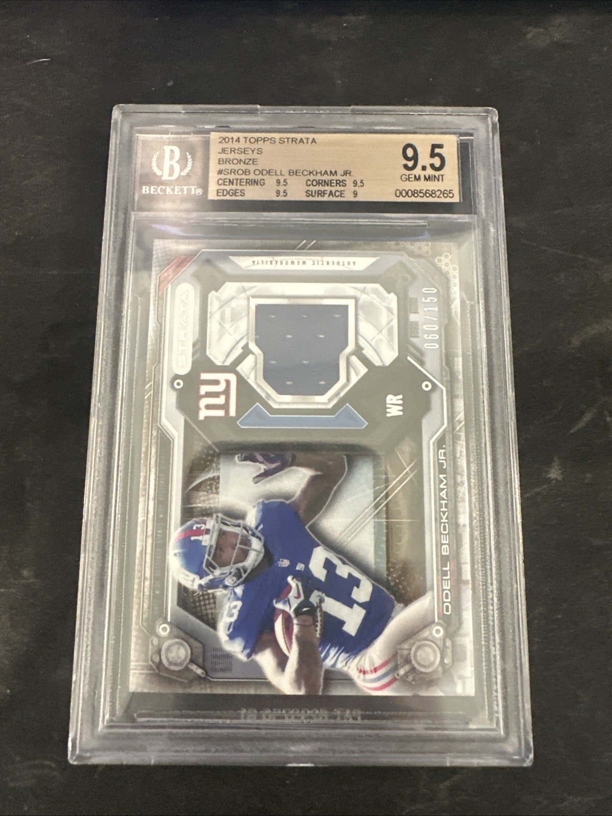 Odell Beckham Jr. Topps Strata Relics #SROB Bronze