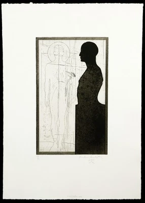 "Erscheinung", 1971. Aquatinta Franz Anatol WYSS (*1940 SUI), handsigniert - Bild 1 von 3