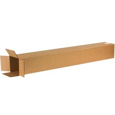 25 Shipping Boxes 6" x 6" x 48", Corrugated Single Wall, for Packing, Moving