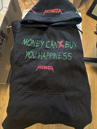Ricchezza Hoodie Sweatshirt Money Can Buy You Happiness Mens XL Streetwear