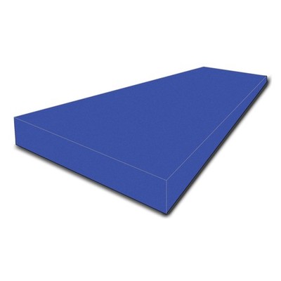 1 Inch Thick x 36 Inch Wide x 72 Inch Long Blue High Density Foam Padding