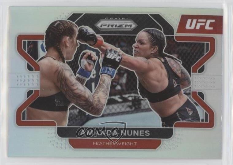 2022 Panini Prizm UFC Silver Prizm Amanda Nunes #65 3o2