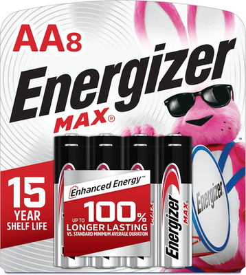 MAX AA Batteries (8 Pack), Double a Alkaline Batteries