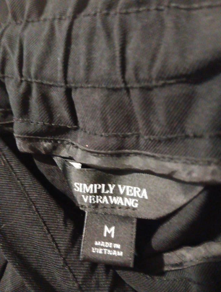 Pantalones Cortos Vera Wang Negros Talla M Foto 3 de 4