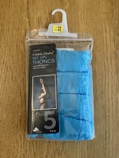 M&S Pack of 4 No VPL Thongs Size 16