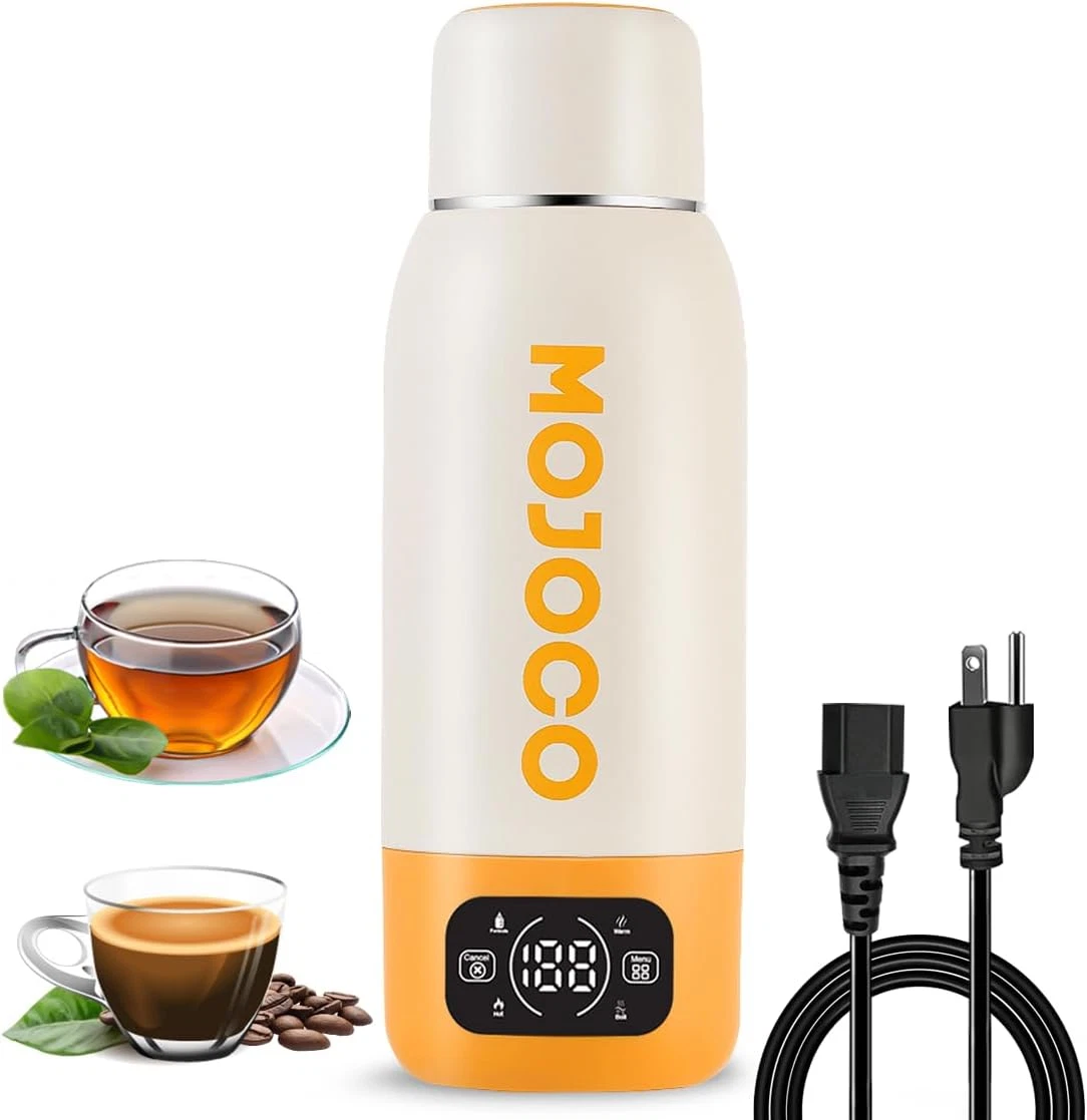 Portable Electric Kettle - 20Oz Leak Proof Travel Kettle for Coffee, Tea - Vacuu