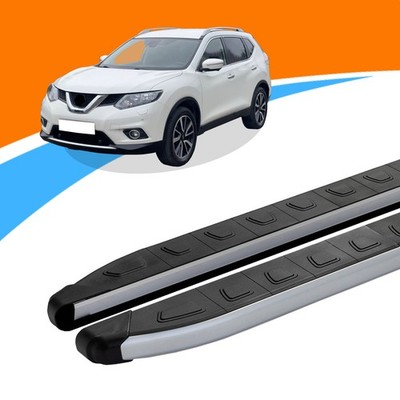 Trittbretter passend für Nissan X Trail Baujahr 2014-2022 DOLU Silber mit ABE