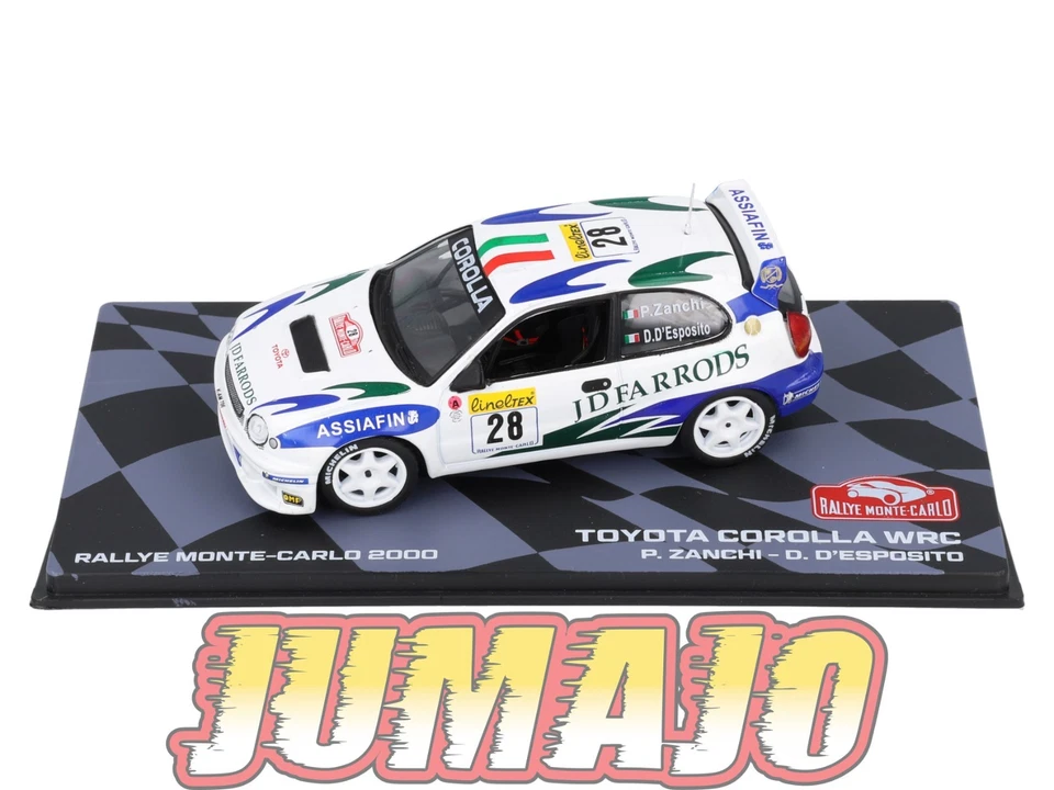 RMIT41 1/43 IXO Rallye Monte Carlo : TOYOTA Corolla WRC 2000 #28 P.Zanchi - Photo 2/4