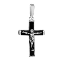 Collana ciondolo in argento 925 crocifisso 28x20mm eleganza divina nei dettagli