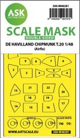 De Havilland Chipmunk T.20 Double-Sided Express Fit Mask For For Airfix / 1:48