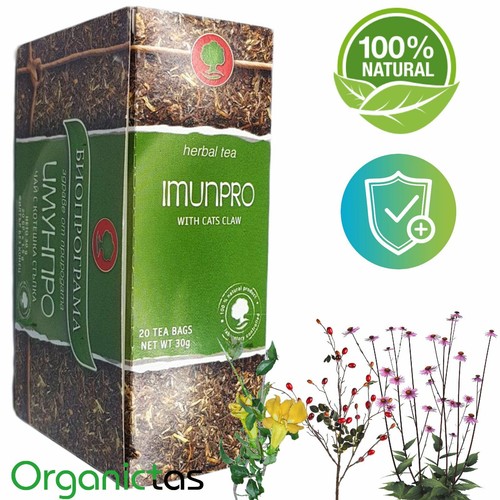 Té profesional Immune System Booster en bolsas con uña de gato, equinácea y rosa mosqueta - Imagen 7 de 12