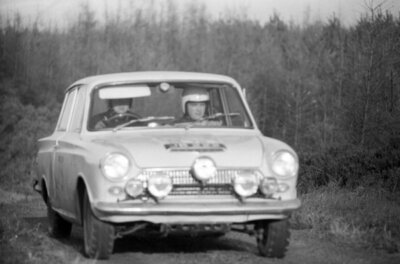 James Bullough & Thomas Warburton Ford Cortina GT RAC Rally 1965 Old Photo 1