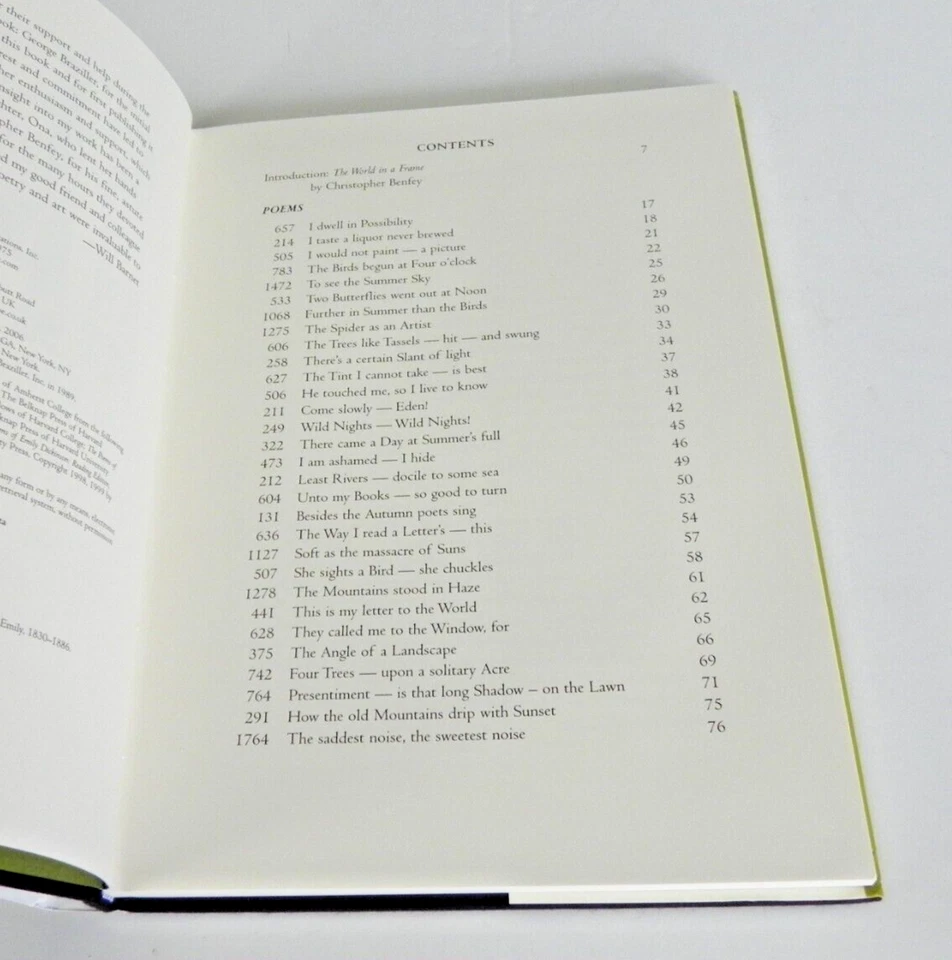 World In a Frame SIGNED by Will Barnet (Famous Artist) Poems of Emily Dickinson - Image 4 of 4