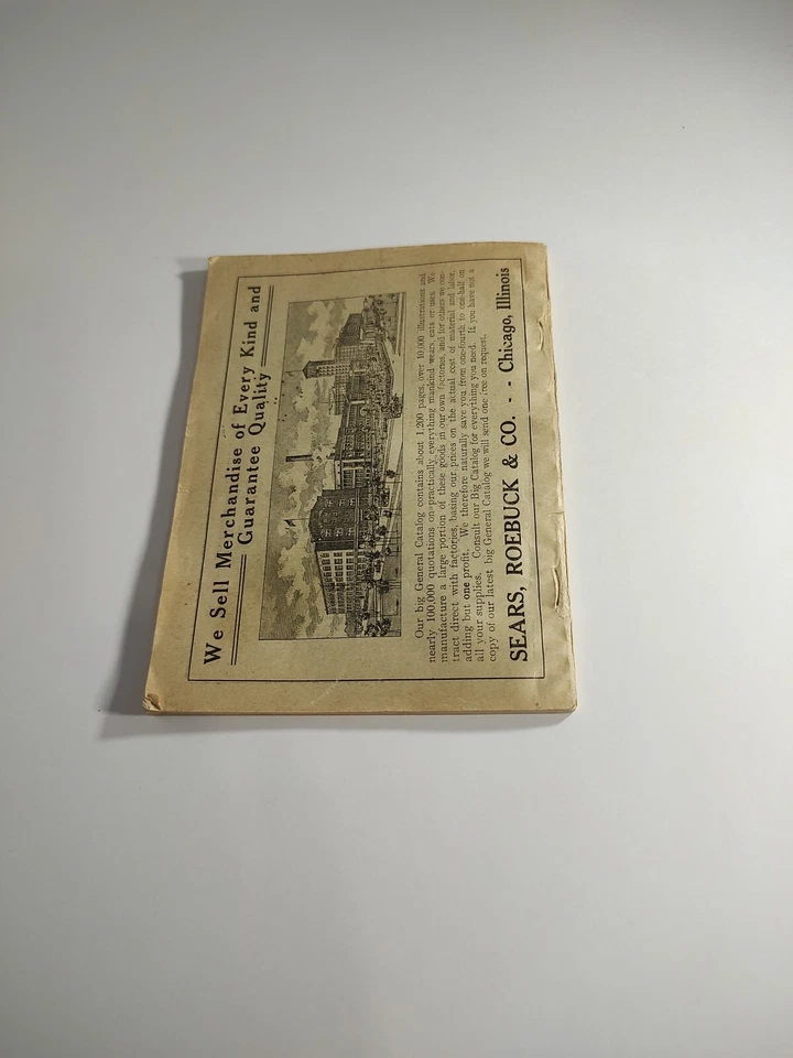 C. 1908 Sears and Roebuck Instrucción Completa en Fotografía Foto 3 de 4