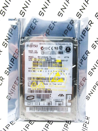 Fujitsu 80GB MHT2080AH PL CA06377-B11800DL IDE Laptop HardDrive - WIPED & TESTED - Picture 4 of 6