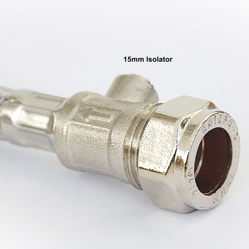 SSH9 Viva 3/4 BSP Female x 15mm Isolator Compression 300mm Long Flexible Hose - Picture 5 of 5