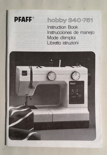 Pfaff Hobby 340-751 instruction book ~never used