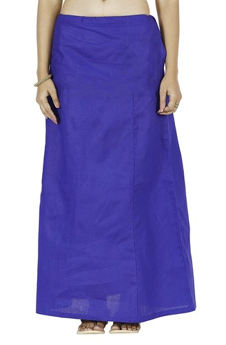 Baumwoll Petticoat Sari Unterrock Petticoat Free Size Sari Innenbekleidung Lila - Bild 3 von 4