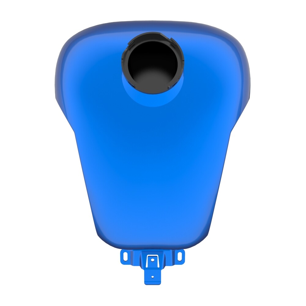 BLUE TANK ブルータンク MOTIV 15ポンド Blue Burst Holeshot Gas Tank with Knee Cutout For Harley Touring