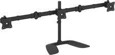 Triple Monitor Stand - Adjustable VESA Articulating Steel Mount for 3 Screens