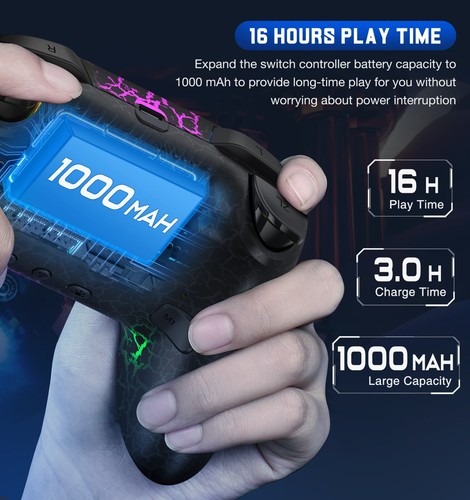 Wireless Switch Pro Controller For Nintendo Switch OLED/Lite,PC/IOS/Android Gift - Afbeelding 14 van 16