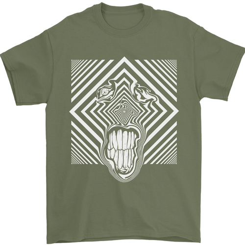 T-shirt da uomo Zebra LSD Magic funghi allucinogeni cotone Gildan - Foto 94 di 102