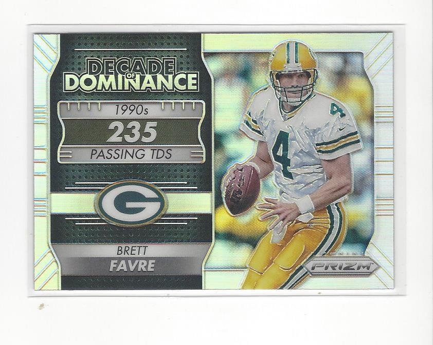 2016 Prizm Decade of Dominance Silver Prizms #15 Brett Favre Packers