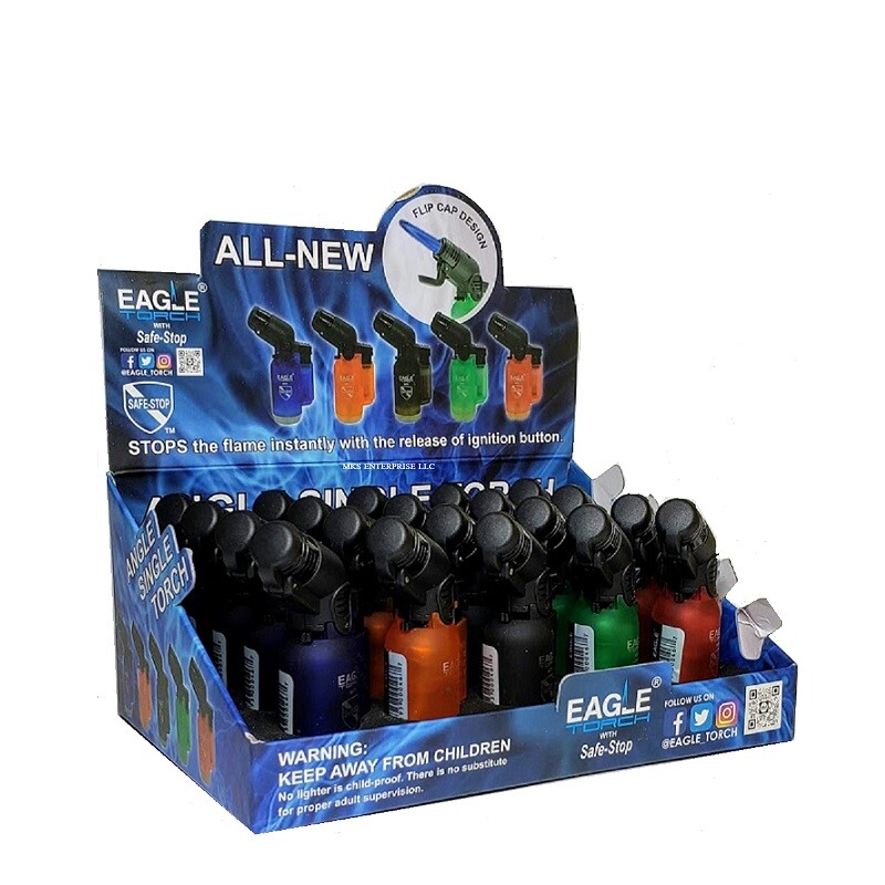 EAGLE TORCH 45 ANGLE SINGLE FLAME TORCH PT116B ASSORTED