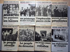 Lot de 7 livres HENRI AMOUROUX la grande histoire des francais sous l'occupation