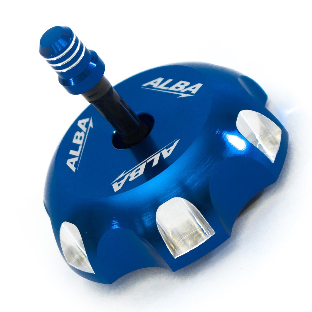 Suzuki Gas Cap Billet Aluminum Alba Racing T6 Blue 407 L LTZ 400