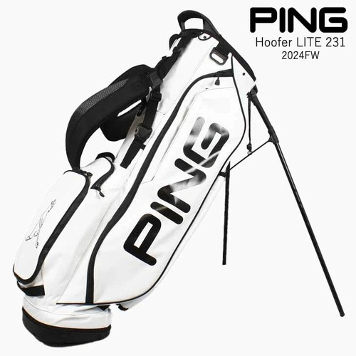 Ping Golf Hoofer Lite Custom Carry Stand Bag 8.5in 4-way Lightweight White/Black - Picture 2 of 8