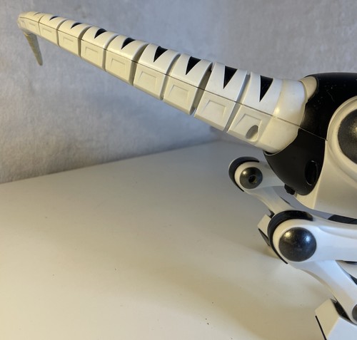 WOW WEE ROBORAPTOR WEISS SCHWARZ INTERAKTIVER DINOSAURIER 28" ROBOTER OHNE FERNBEDIENUNG, FUNKTIONIERT - Bild 9 von 12