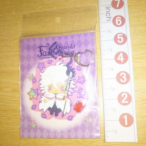 A50232 FGO Fate / Grand Order x SANRIO Gummi Schlüsselanhänger Merlin Magus of Flowers - Bild 1 von 3