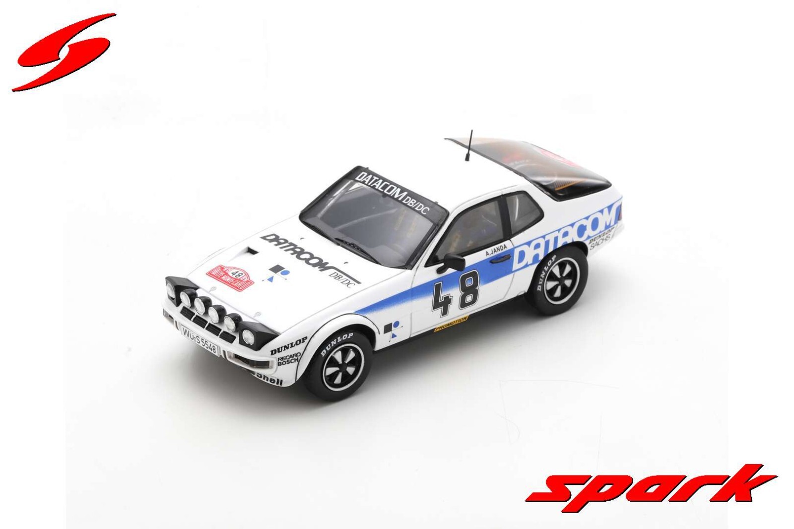 Porsche 924 Carrera GTS Spark S6644 miniature en résine injectée de haute précision 1/43