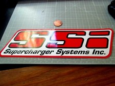 LARGE SUPERCHARGER RACING Stickers / Decal OLD STOCK
