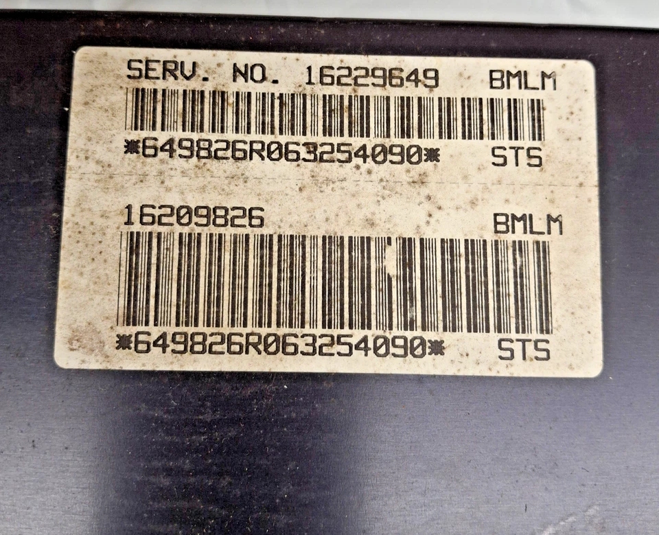 Cadillac Seville STS 1997 módulo de control de suspensión servicio # 16229649/16209826 OEM Foto 3 de 3