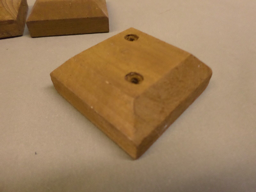 3793M Set 6 Pfosten Kappen 2,5 x 2,5 unbenutzt 1 hat einen Riss - Bild 4 von 6