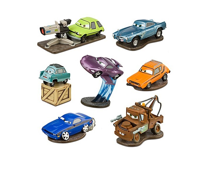 New 7 Piece Disney Cars 2 Deluxe Figure Play Set