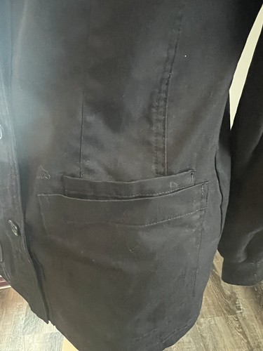 Chaqueta NrG Manga Larga Botón Frontal Bolsillos Pequeños Enfermera Médica Multi Bolsillos - Imagen 3 de 6