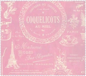 CLEARANCE-LakeHouse-Sausalito-Cottage-Fabric-Parisian-French-Words-Labels-BTY