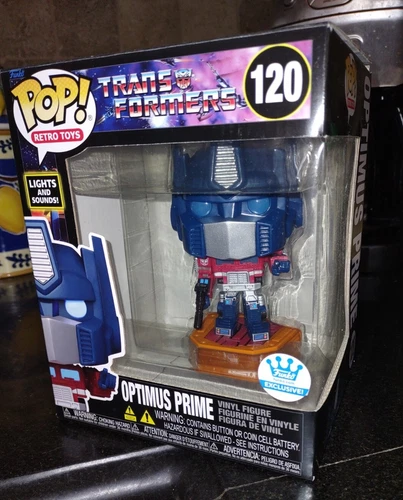 Funko Pop Lights and Sounds Transformers Optimus Prime Exclusive Figure  IN HAND